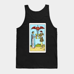 Card #37 - Two Of Cups - Rider Waite Smith Tarot Tank Top